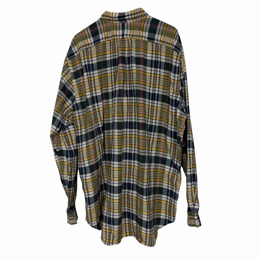 Polo Ralph Lauren Classic Fit Shirt Mens 2XT Tall Plaid Button Down Cotton